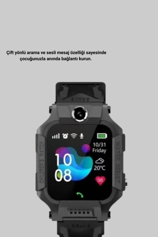 S10 Akıllı Çocuk Saati SİYAH