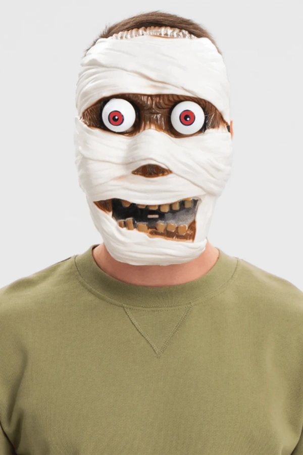 Sallanan Yaylı Oynar Gözlü Mumya Maskesi