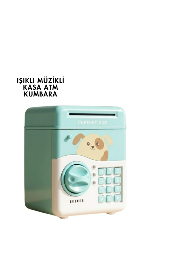 SAM51 MÜZİKLİ IŞIKLI KUMBARA SU YEŞİLİ