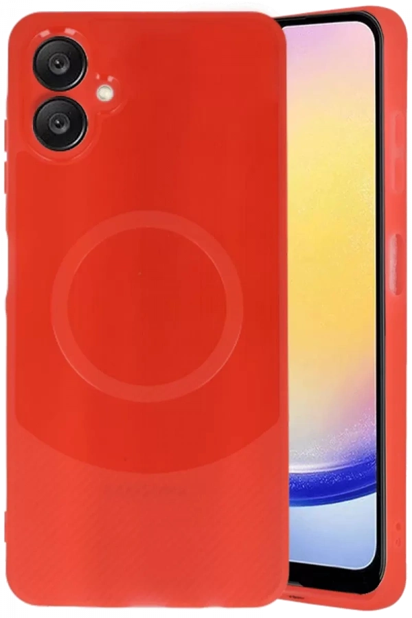 Samsung A06 Kılıf Maya Karbon Kapak - Kırmızı