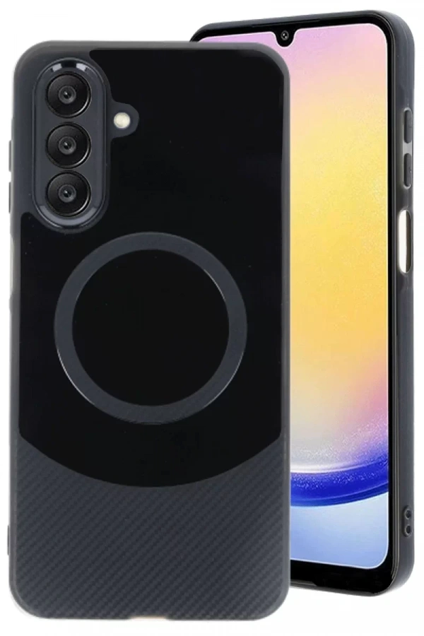 Samsung A26 Kılıf Maya Karbon Kapak - Siyah