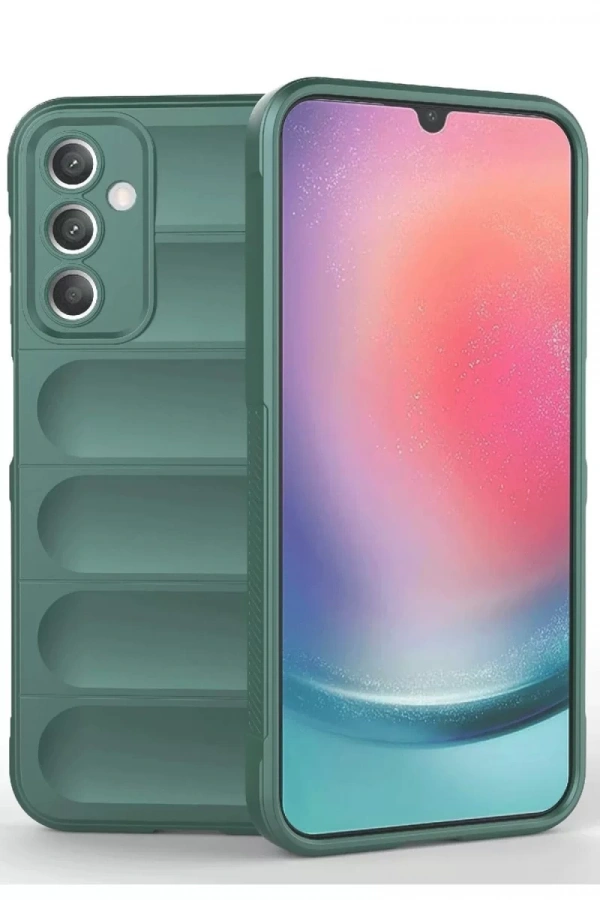Samsung A36 Kılıf Optimum Silikon - Koyu Yeşil
