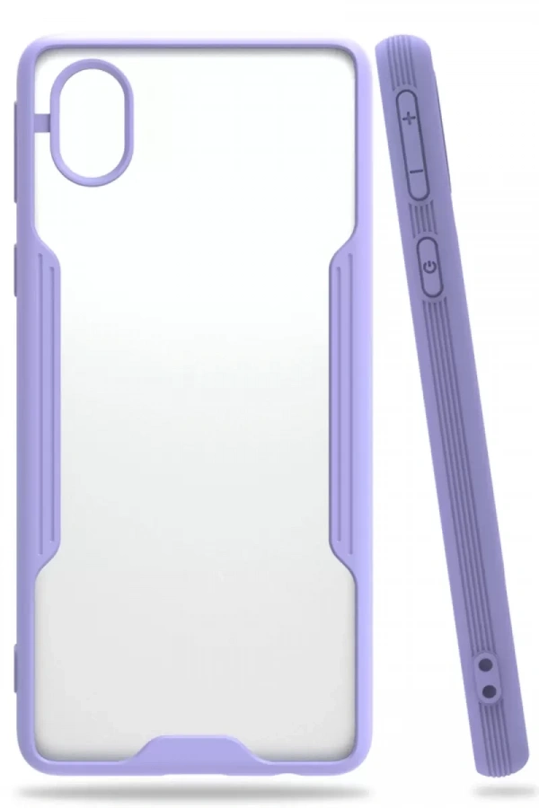 Samsung Galaxy A01 Core Kılıf Platin Silikon - Lila