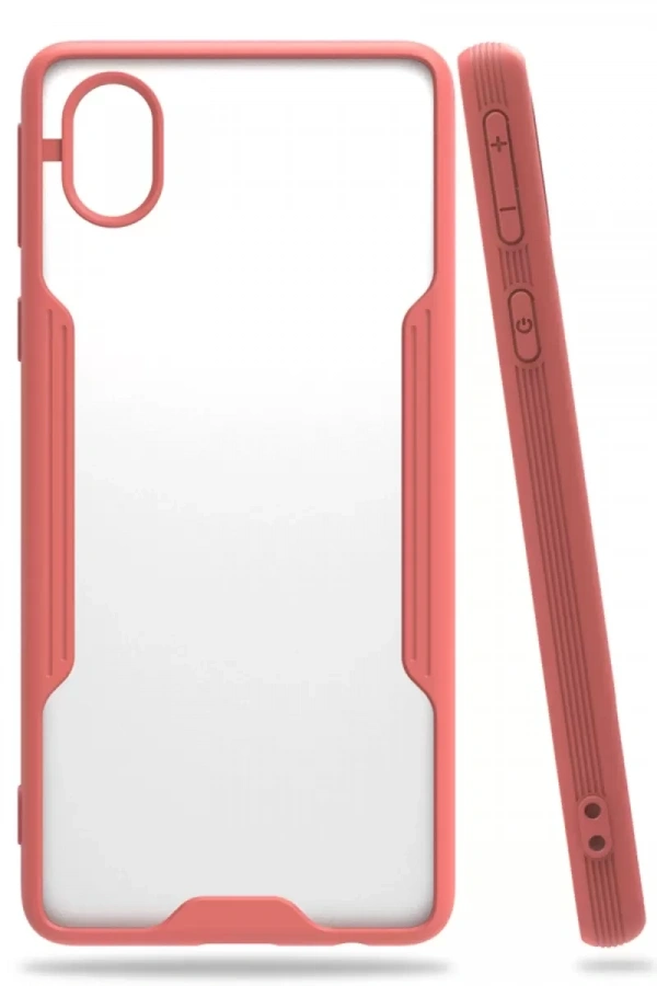 Samsung Galaxy A01 Core Kılıf Platin Silikon - Pembe