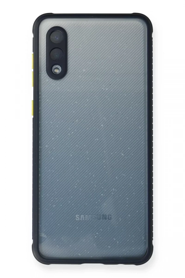 Samsung Galaxy A02 Kılıf Miami Şeffaf Silikon - Lacivert