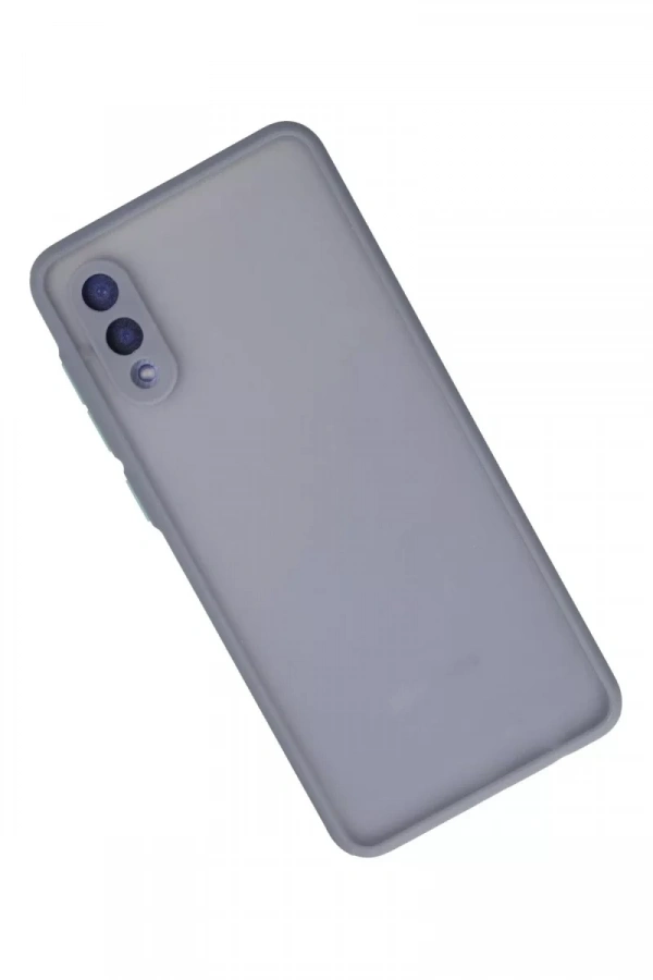 Samsung Galaxy A02 Kılıf Montreal Silikon Kapak - Gri