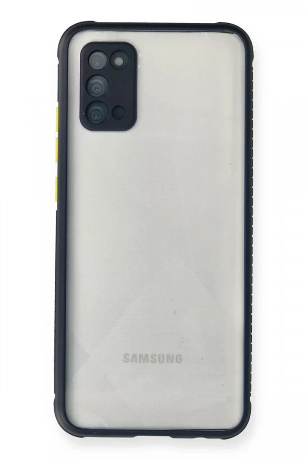 Samsung Galaxy A02S Kılıf Miami Şeffaf Silikon - Lacivert