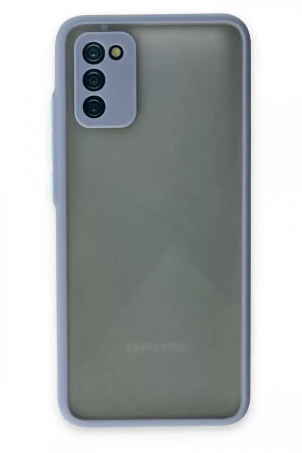 Samsung Galaxy A02S Kılıf Montreal Silikon Kapak - Gri