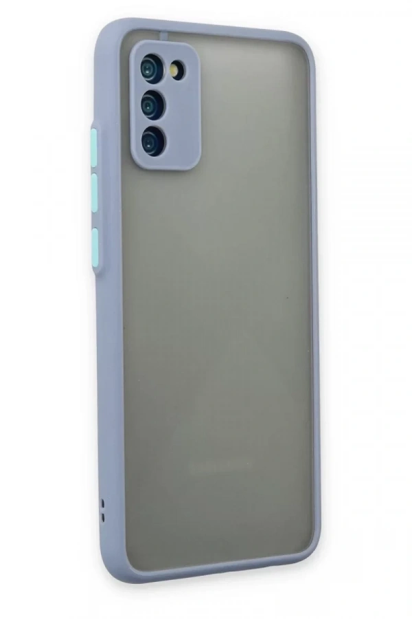 Samsung Galaxy A02S Kılıf Montreal Silikon Kapak - Gri