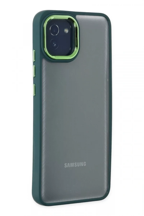 Samsung Galaxy A03 Kılıf Dora Kapak - Haki Yeşil