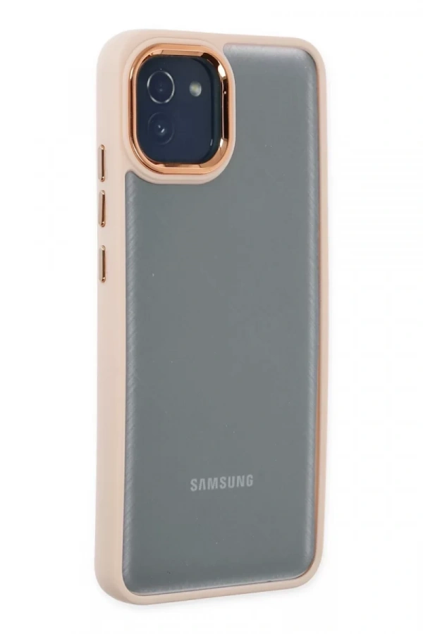 Samsung Galaxy A03 Kılıf Dora Kapak - Pudra