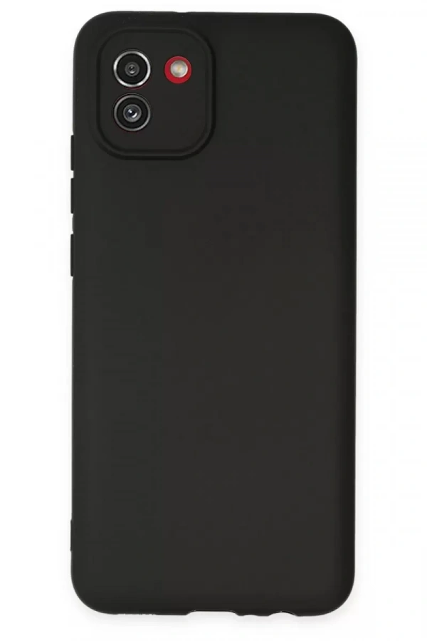 Samsung Galaxy A03 Kılıf First Silikon - Siyah