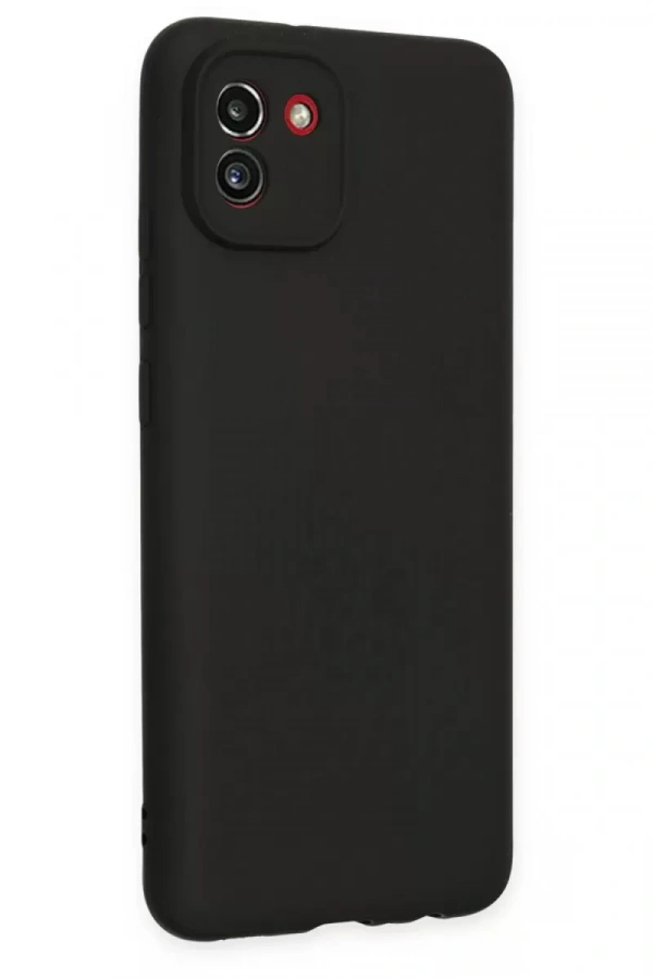 Samsung Galaxy A03 Kılıf First Silikon - Siyah