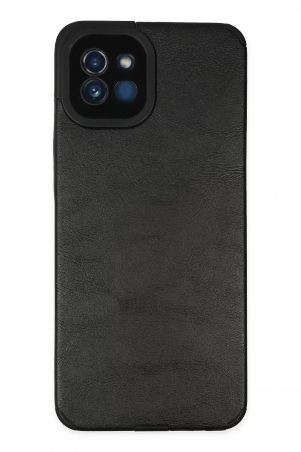Samsung Galaxy A03 Kılıf Loop Deri Silikon - Siyah