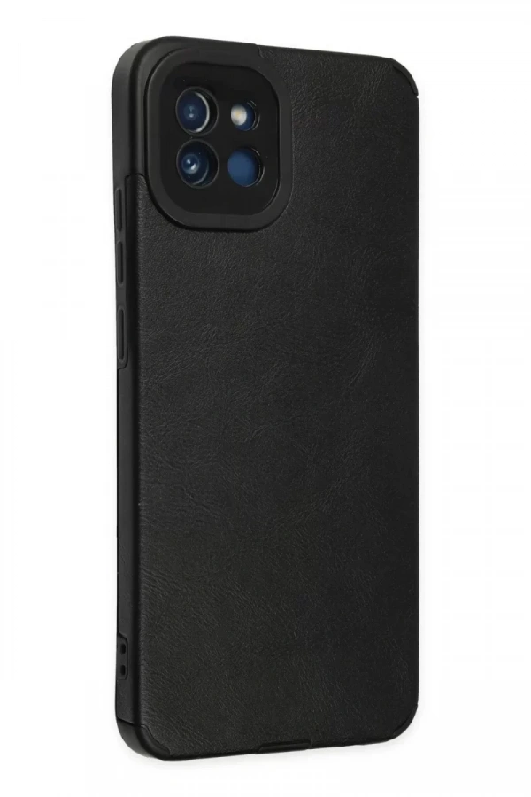 Samsung Galaxy A03 Kılıf Loop Deri Silikon - Siyah