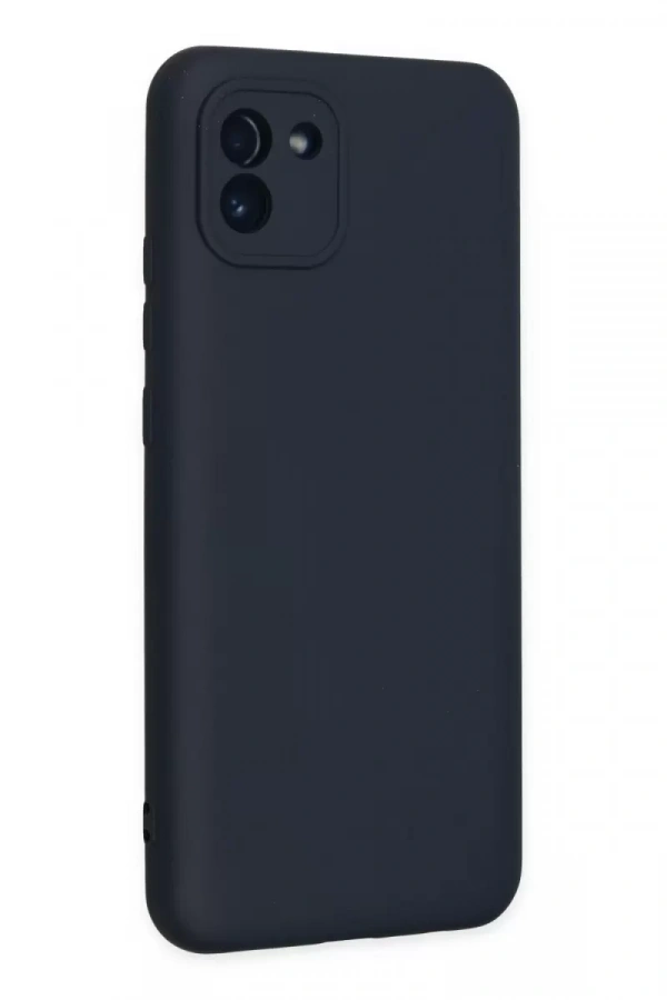 Samsung Galaxy A03 Kılıf Nano içi Kadife Silikon - Lacivert