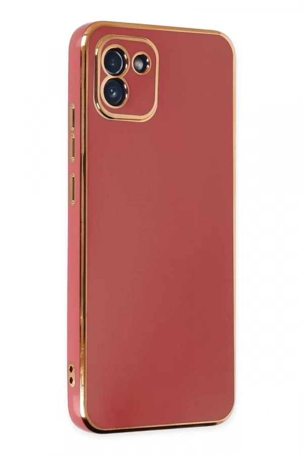 Samsung Galaxy A03 Kılıf Volet Silikon - Kırmızı