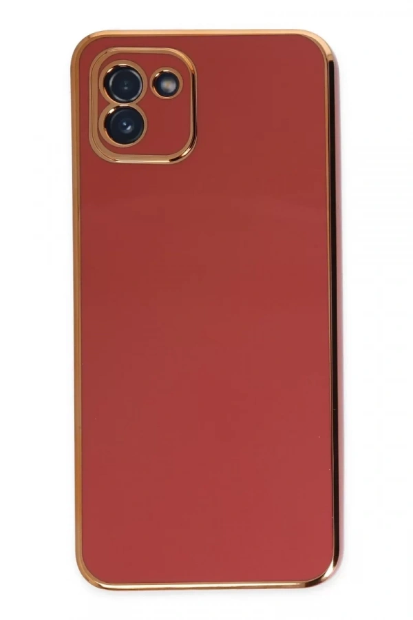Samsung Galaxy A03 Kılıf Volet Silikon - Kırmızı