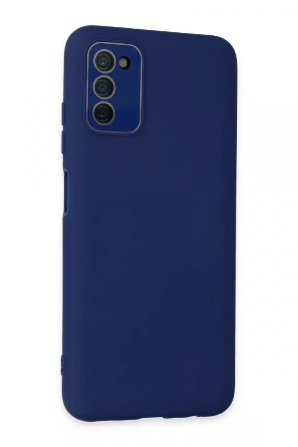 Samsung Galaxy A03S Kılıf Lansman Glass Kapak - Sky Blue