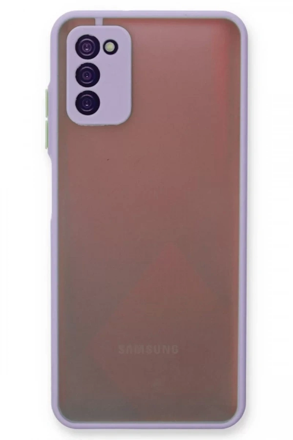 Samsung Galaxy A03S Kılıf Montreal Silikon Kapak - Mor
