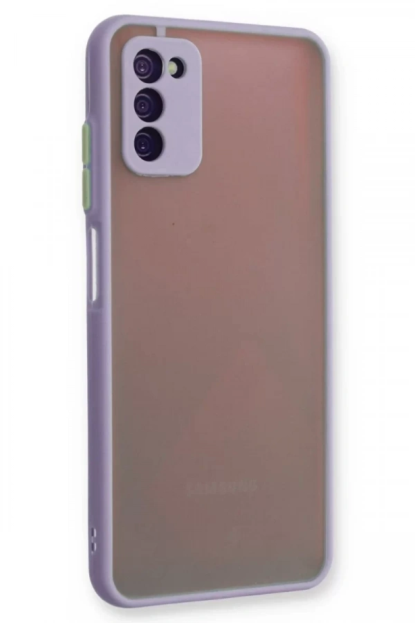 Samsung Galaxy A03S Kılıf Montreal Silikon Kapak - Mor