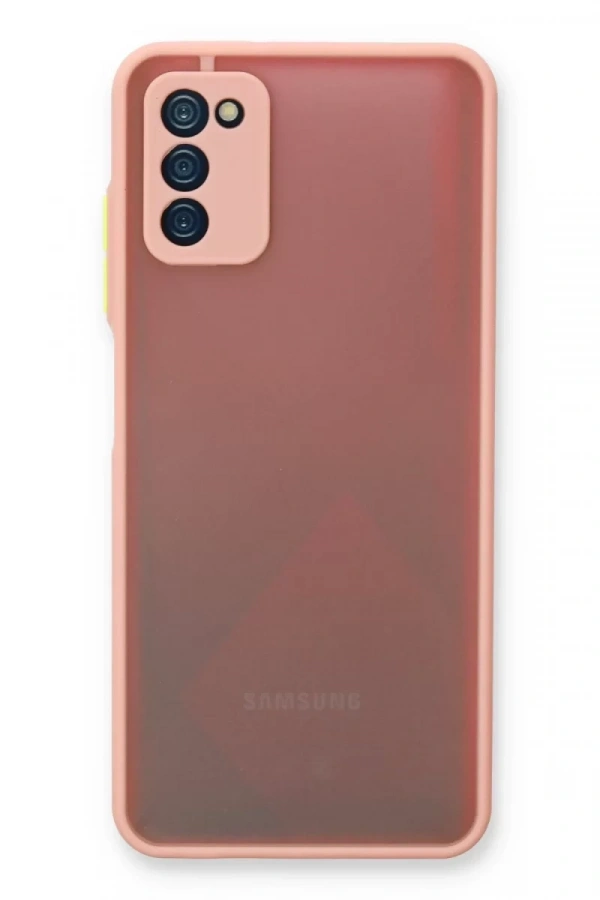 Samsung Galaxy A03S Kılıf Montreal Silikon Kapak - Pembe