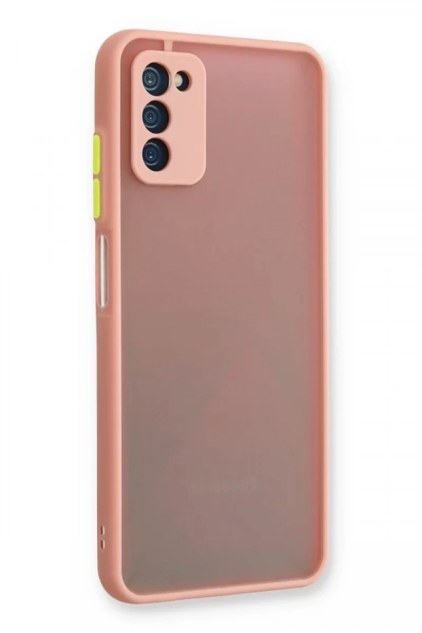 Samsung Galaxy A03S Kılıf Montreal Silikon Kapak - Pembe