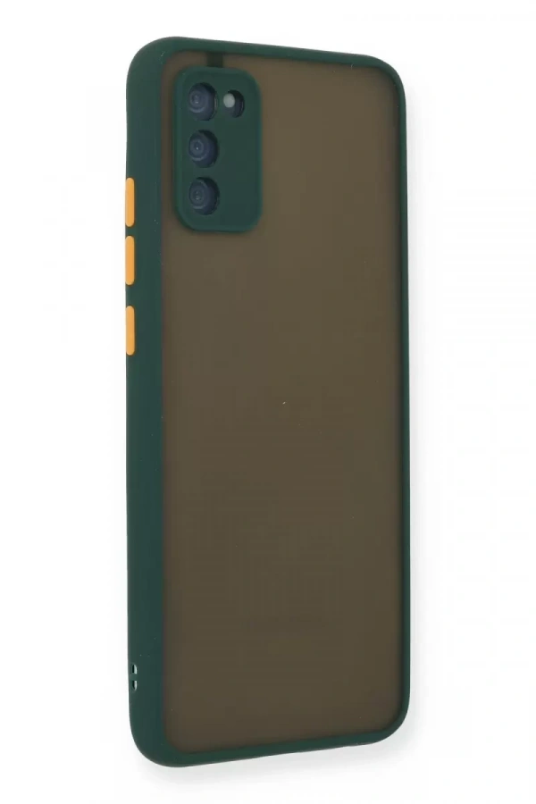 Samsung Galaxy A03S Kılıf Montreal Silikon Kapak - Yeşil