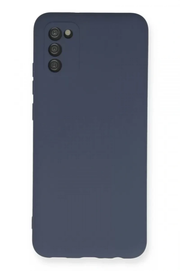 Samsung Galaxy A03S Kılıf Nano içi Kadife Silikon - Gri