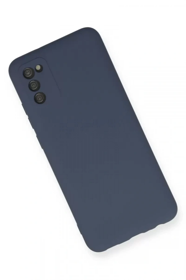 Samsung Galaxy A03S Kılıf Nano içi Kadife Silikon - Gri