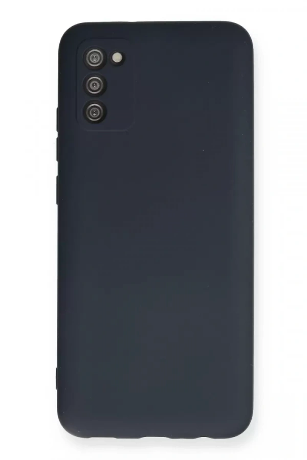 Samsung Galaxy A03S Kılıf Nano içi Kadife Silikon - Lacivert