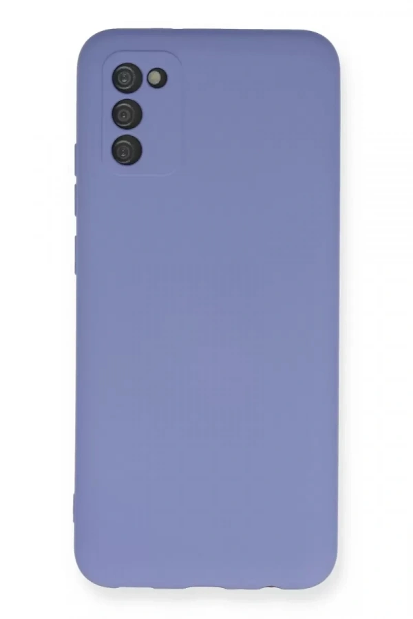 Samsung Galaxy A03S Kılıf Nano içi Kadife Silikon - Lila