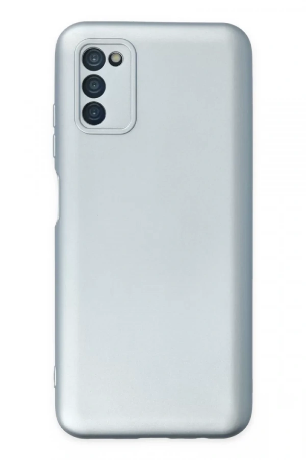 Samsung Galaxy A03S Kılıf Nano içi Kadife Silikon - Sky Blue