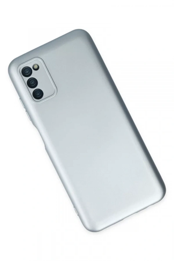 Samsung Galaxy A03S Kılıf Nano içi Kadife Silikon - Sky Blue