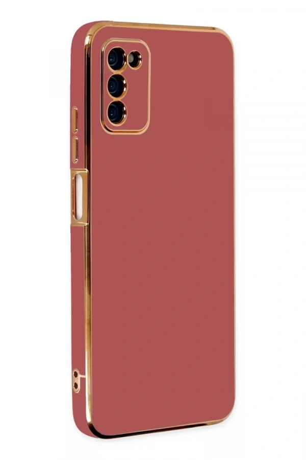Samsung Galaxy A03S Kılıf Volet Silikon - Kırmızı