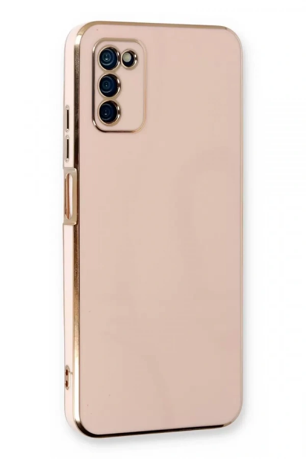 Samsung Galaxy A03S Kılıf Volet Silikon - Pembe