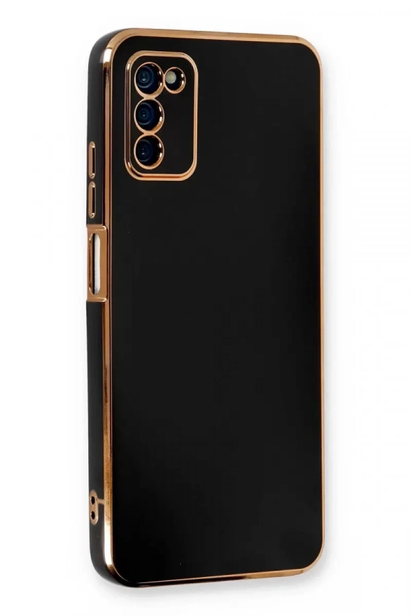 Samsung Galaxy A03S Kılıf Volet Silikon - Siyah