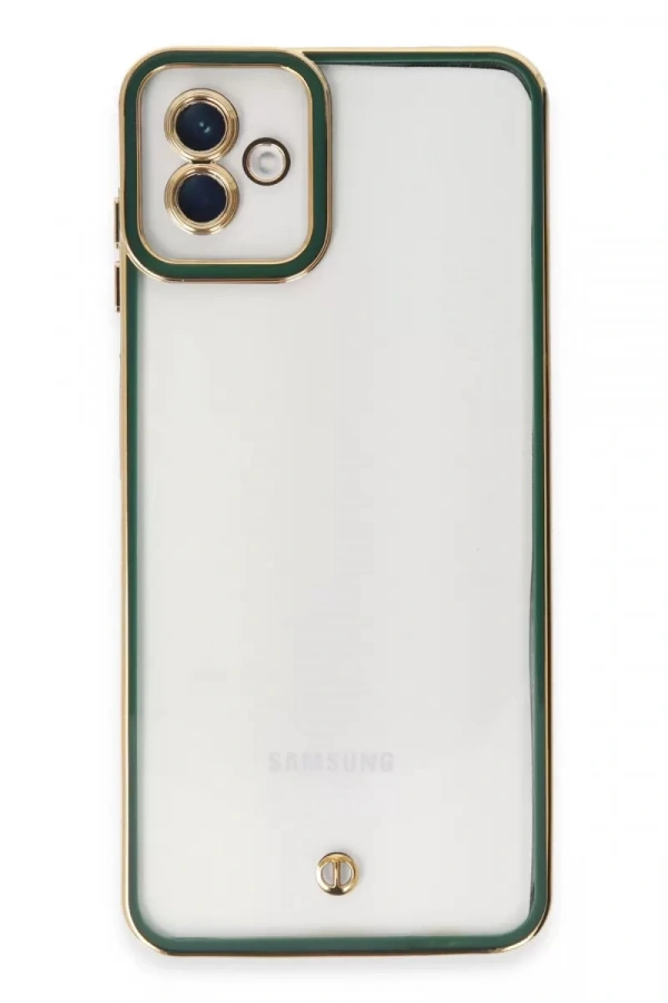 Samsung Galaxy A04 Kılıf Liva Lens Silikon - Yeşil