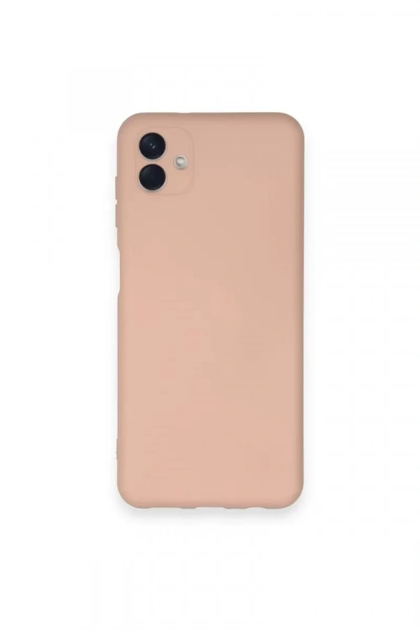 Samsung Galaxy A04 Kılıf Nano içi Kadife Silikon - Pudra