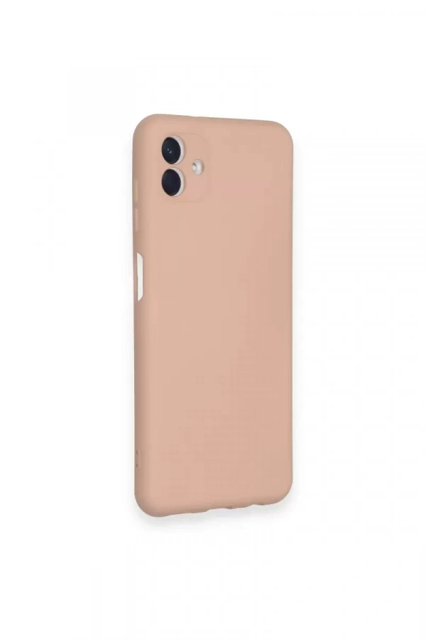 Samsung Galaxy A04 Kılıf Nano içi Kadife Silikon - Pudra