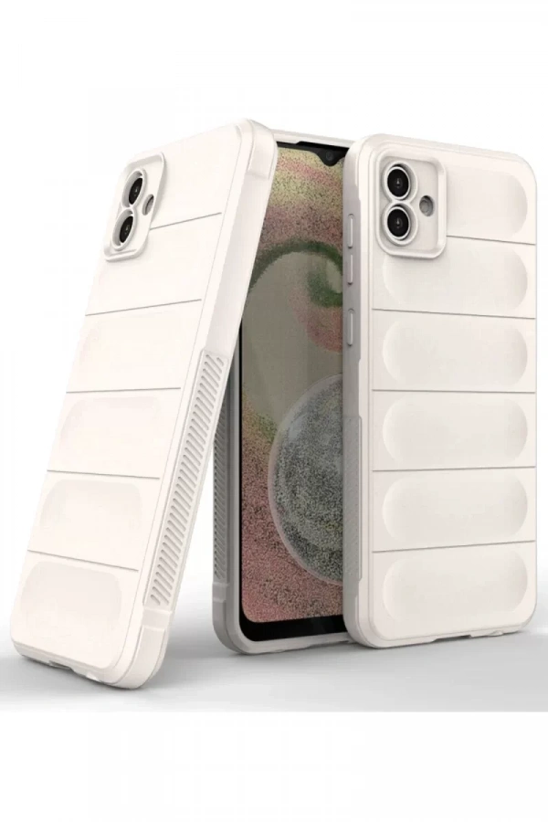 Samsung Galaxy A04 Kılıf Optimum Silikon - Krem
