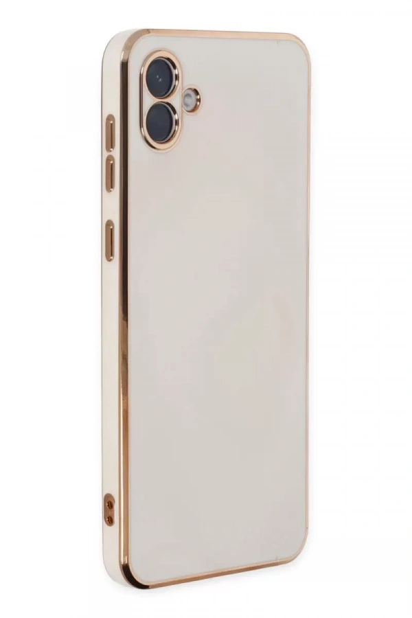 Samsung Galaxy A04 Kılıf Volet Silikon - Beyaz