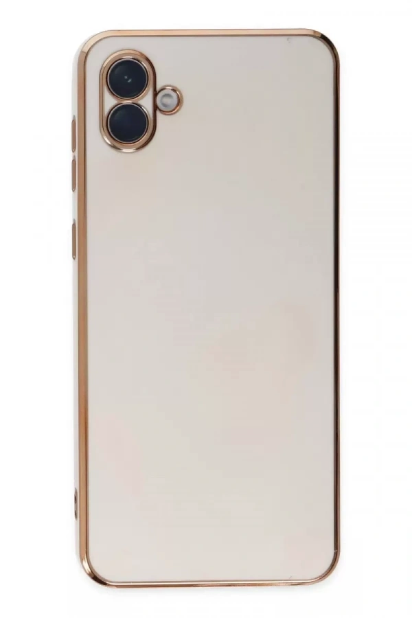 Samsung Galaxy A04 Kılıf Volet Silikon - Beyaz
