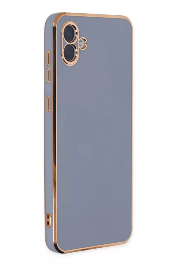 Samsung Galaxy A04 Kılıf Volet Silikon - Mavi