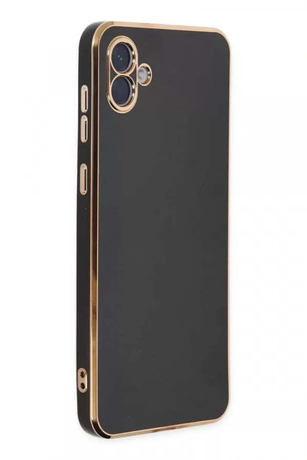 Samsung Galaxy A04 Kılıf Volet Silikon - Siyah