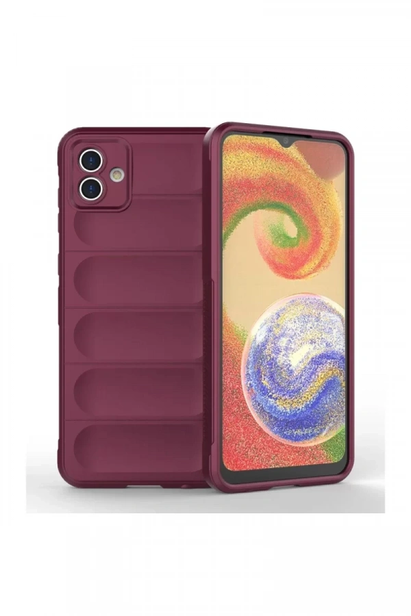 Samsung Galaxy A04E Kılıf Optimum Silikon - Bordo