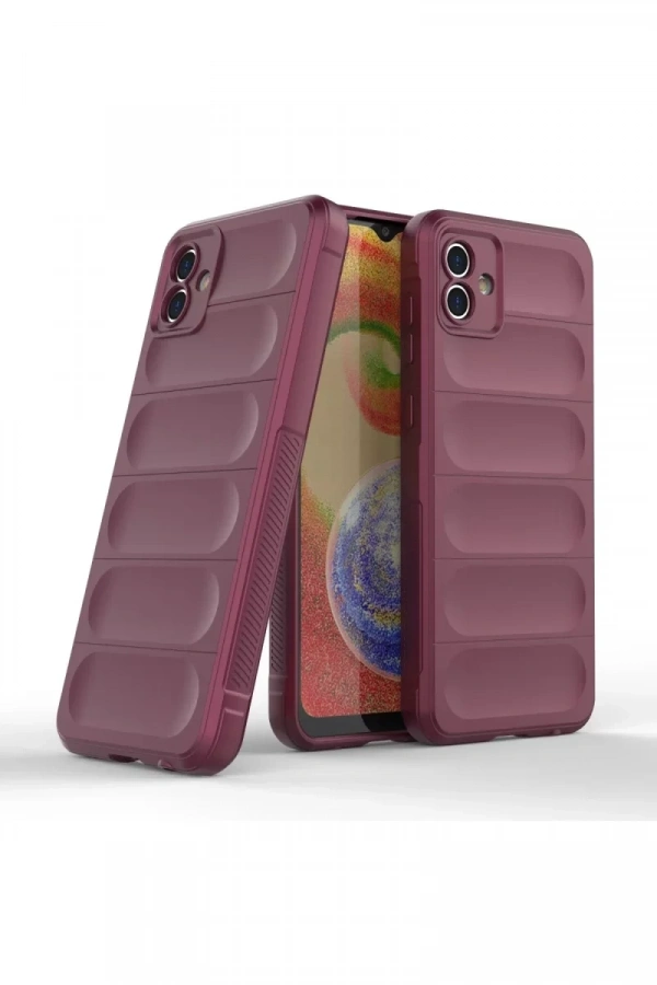 Samsung Galaxy A04E Kılıf Optimum Silikon - Bordo