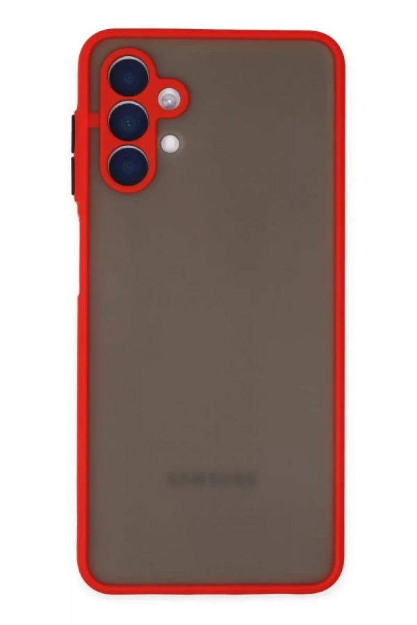 Samsung Galaxy A04S Kılıf Montreal Silikon Kapak - Kırmızı