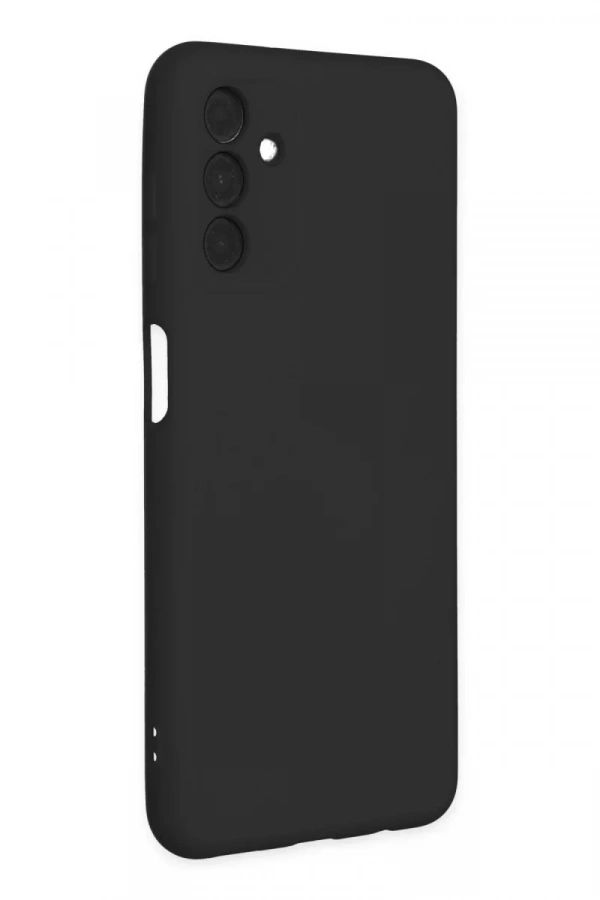 Samsung Galaxy A04S Kılıf Nano içi Kadife Silikon - Siyah