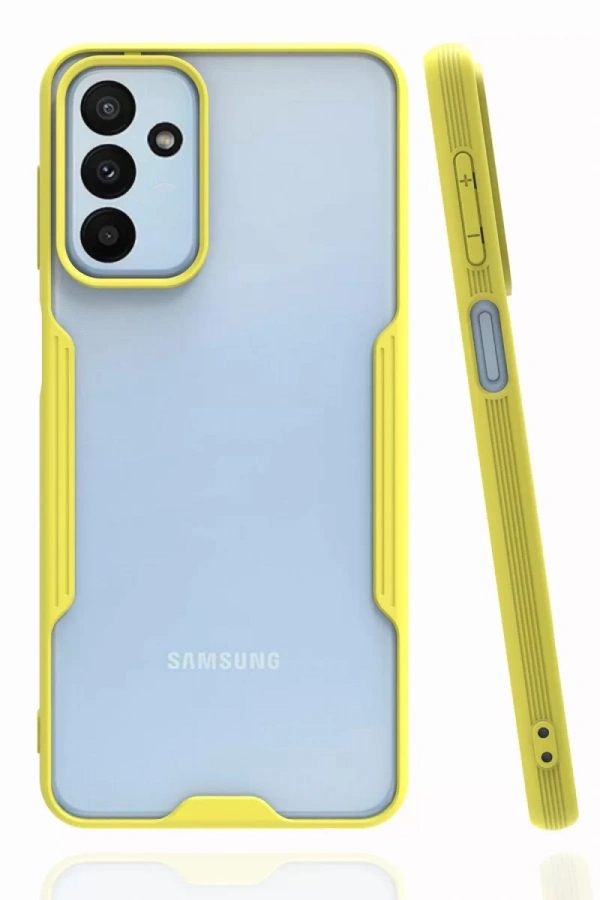 Samsung Galaxy A04S Kılıf Platin Silikon - Sarı